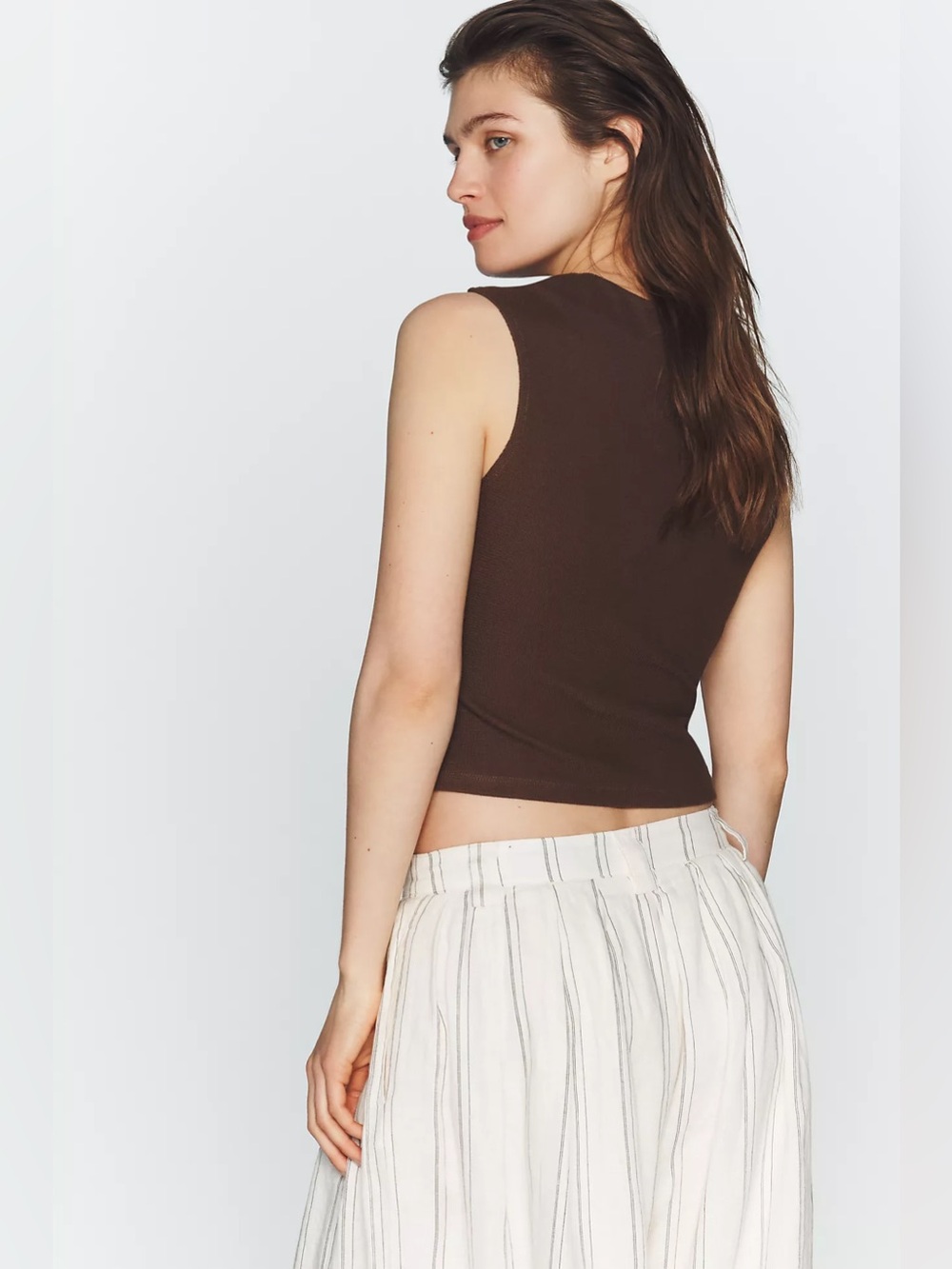 Maeve Wrap Sleeveless Top - Picture 2 of 6